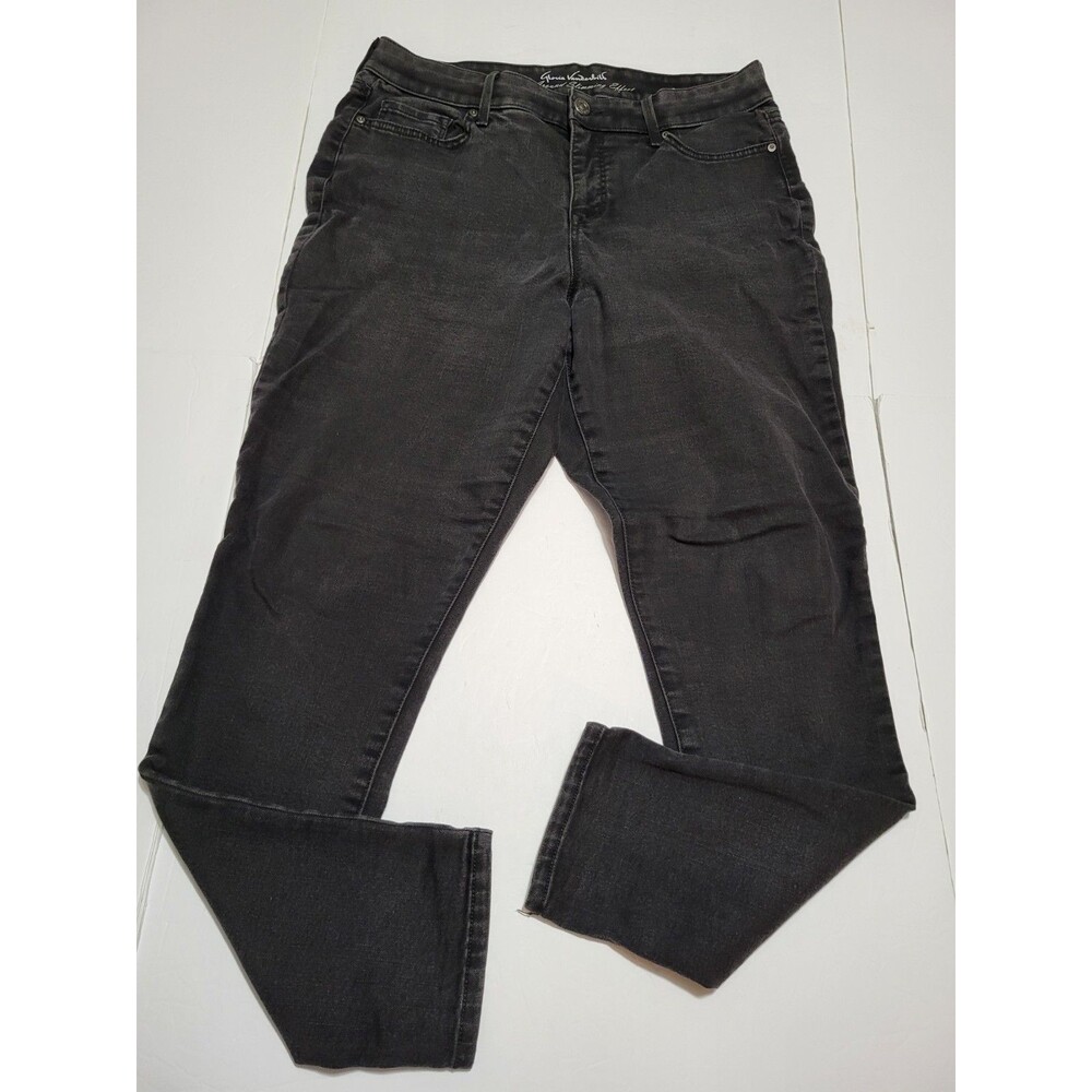 Gloria Vanderbilt Jeans Women's Black Size 12 Slimming Curvy Stretch